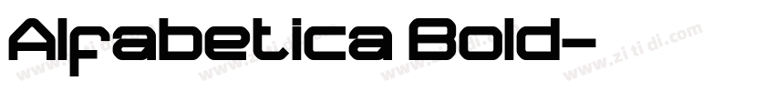 Alfabetica Bold字体转换